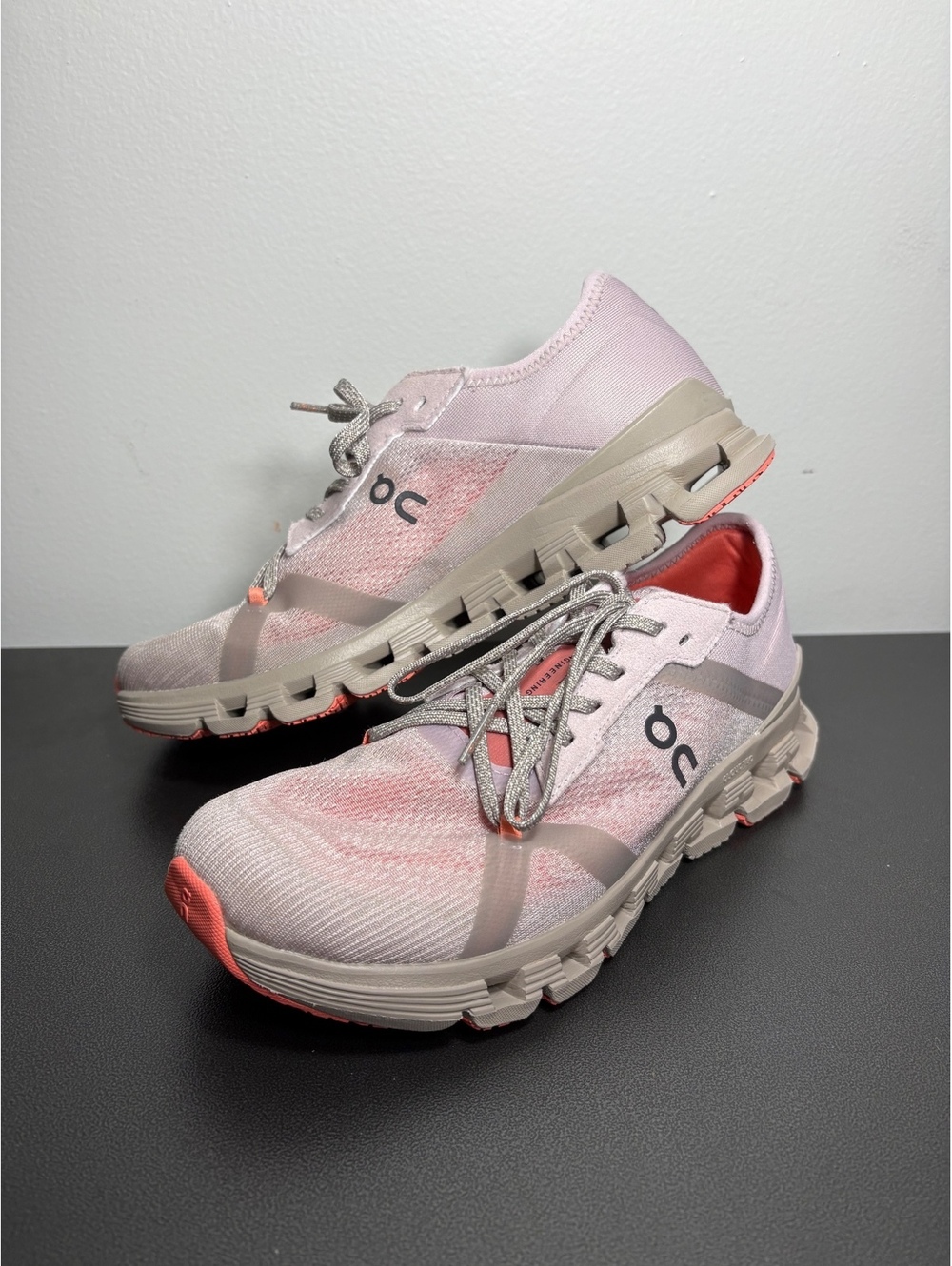 Women’s 7.5 Sporty On Cloud Running X 4 AD Light Pink Mauve Sneakers/Trainers